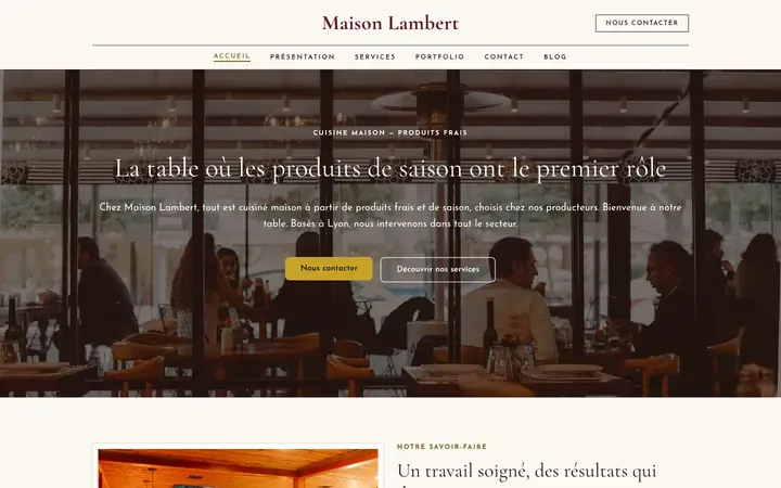 Anteprima reale dello stile Menu