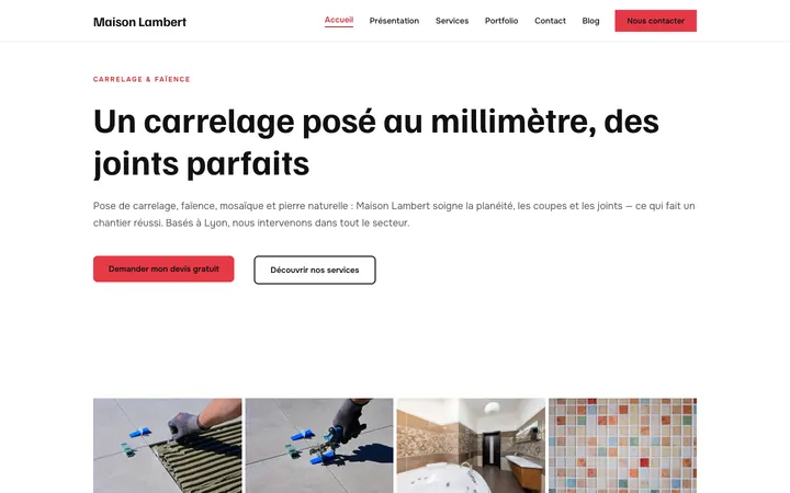 Anteprima reale dello stile Mosaico
